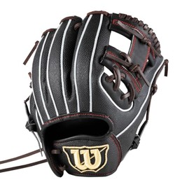 Wilson WBW103113 D-MAX DUAL Jr. Baseball Glove For Soft Players Junior 6J Type Black SS Made in Vietnam