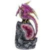 The Leonardo Collection Pink Dragon LED Light Up on Stone