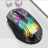 Gaming Mouse 2.4G Wireless Bluetooth Wired USB Transparent 3 Mode