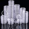 Hicarer 25mm Coin Holder Capsules Clear Round Plastic Coin Container