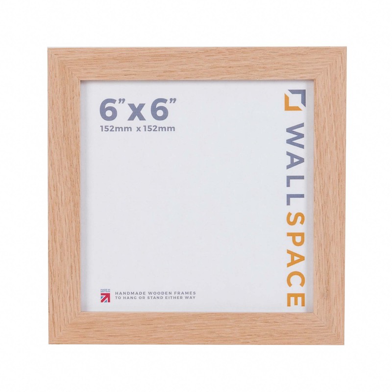 Wall Space 6x6 Oak Frame | Square 6x6 Photo Frame