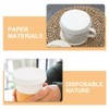 Ipetboom 100pcs Disposable Paper Cup Lids Cup Covers Hot Cup