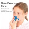 Kids Nose Flute, Plastic Flute Dark Blue Nose Training Whistle