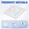 PATIKIL 8x8 Inch Plastic Ventilation Grille, Adjustable Outlet Air Vent
