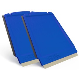 Car Ice Scraper Brass Blade 2 Pack Small Ice Scraper for Car 4-in-1 Ice Scraper Small Ice Scrapers for Car Windshield Frost Wipe Scraper Snow Scraper for Car Original Murska (2-Pack L&P A052 Blue)