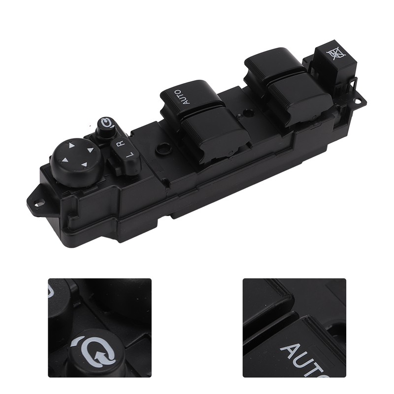 Power Window Switch D652‑66‑350A Black ABS Sturdy Replacement for Mazda