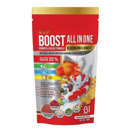 A.D.P. Fish Booster Bloodworm Honey 100g - Goldfish & Tropical Fish Food, Small Floating Pellet for Faster Growth & Color Enhancement, High Protein 32%, Aquarium Baby Fish & Newborn Fry Feed Care