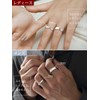 Silvora 925 Silver Ring, Men's, Simple Ring, Women's Popular, Flat,