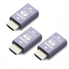 Malarpon Hdmi Edid Emulator Passthrough 3rd Generrtion Aluminum fit Headlesskeep The EDID of The Monitor Active Switches and Extenders 3840x2160@59Hz 3P