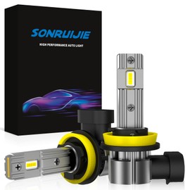 SONRUIJIE H8 H9 H11 LED Headlight Bulb, Super Bright Car LED Bulb 16000LM 100W 6000K White, Car LED Headlight Bulb Conversion Kit (2 Pack)