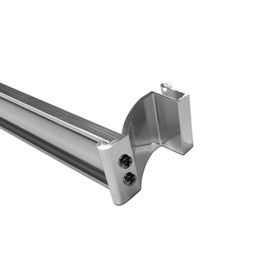 Gordon Glass Brushed Nickel Sliding Frameless Shower Door Single Towel Bar Kit - 24" Long