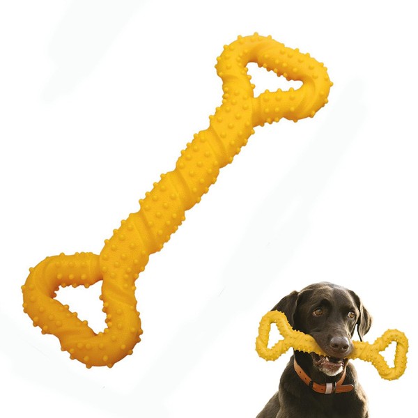 Bone Shaped Chew Toy, for Aggressive Chewers, Indestructible Teething Bone
