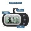 Ankilo Upgraded Refrigerator Thermometer, 2 Pack Portable Digital Waterproof Fridge