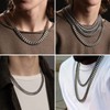 Stainless Steel Mens Cuban Link Chain, Miami Cuban Chain Necklace
