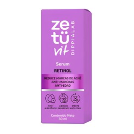 Zetüvit Serum Retinol Anti-Edad, Reduce Marcas de Acné y Manchas, Hipoalergénico, 30 ml