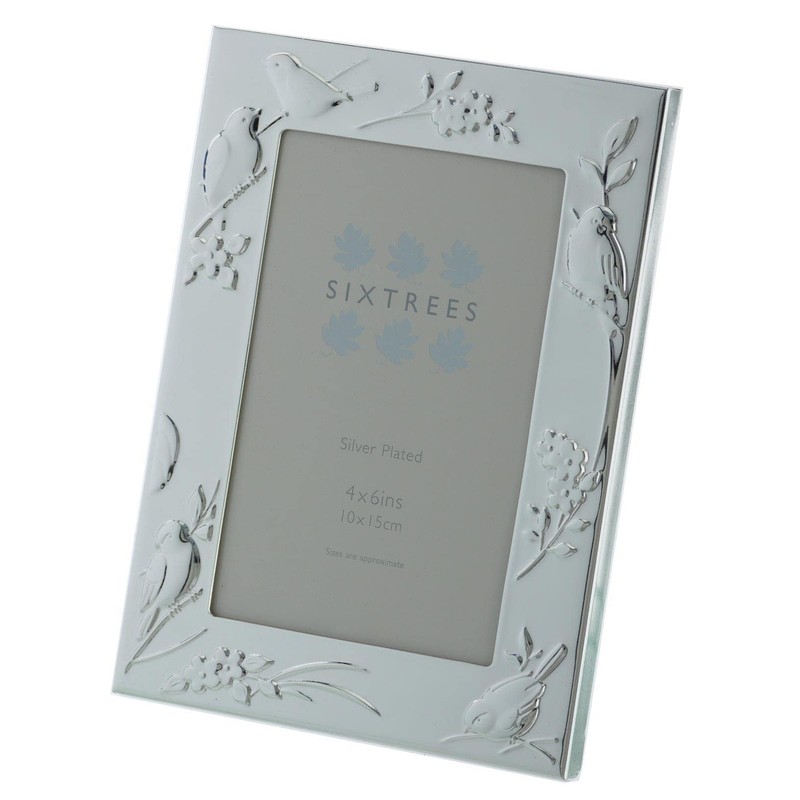 Sixtrees Higgins 6-339-46 Embossed Silver Plated 4 x 6 inch