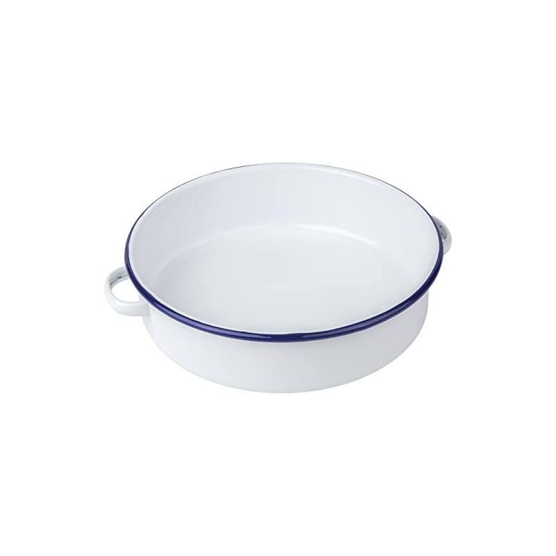 Falcon 809 20cm Enamel Serving Dish Servingdish, Steel, 1400 milliliters