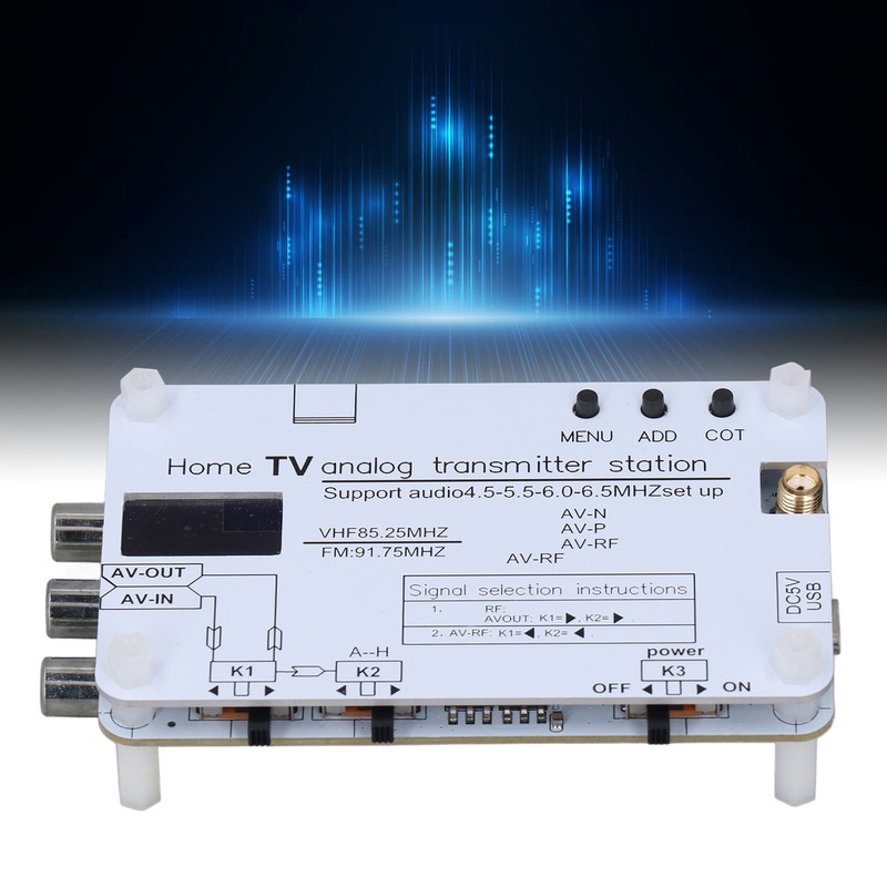 Home TV Analog Transmitter Station Sound Video Signal Transmission AV