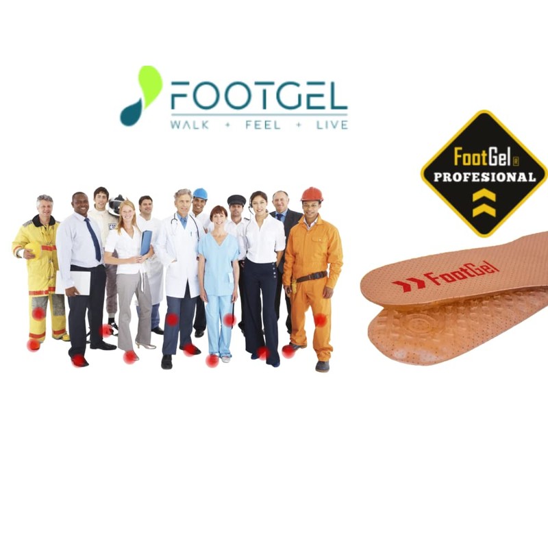 Foot Gel Professional Insoles, Specially Recommended for Professionals Who Need