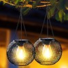 KagoLing Solar-Powered Outdoor Lanterns (2 Pack)Waterproo