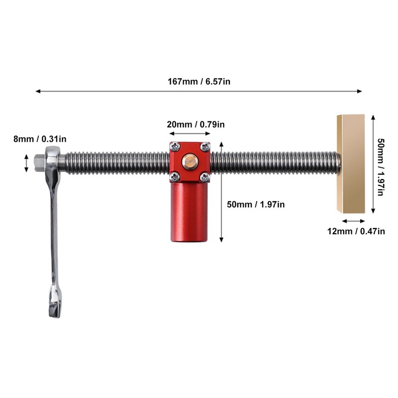 20mm Bench Dog Clamp 0‑120mm Clamping Quick Fixation Workbench Dog