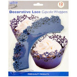 PME Midnight Blue Stars Cupcake Wrappers, Pack of 12