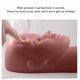 Eyelash Practice Training Head, Portable Mannequin Head Model Training Mannequin Flat Head Manikin Cosmetology Mannequin Doll Face Head for Makeup Massage