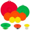 Puideon 7 Pack Silicone Lids,Silicone Pot Lids,Silicone Lids for Pans,5