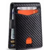 Carbon Fiber RFID Blocking Wallet for Men Slim Minimalist Card