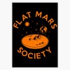 Flat Mars Society Sticker Bumper Sticker Vinyl Decal 5"