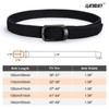 LEACOOLKEY Stretch Belt for Men, Elastic Braided Belt for Men,