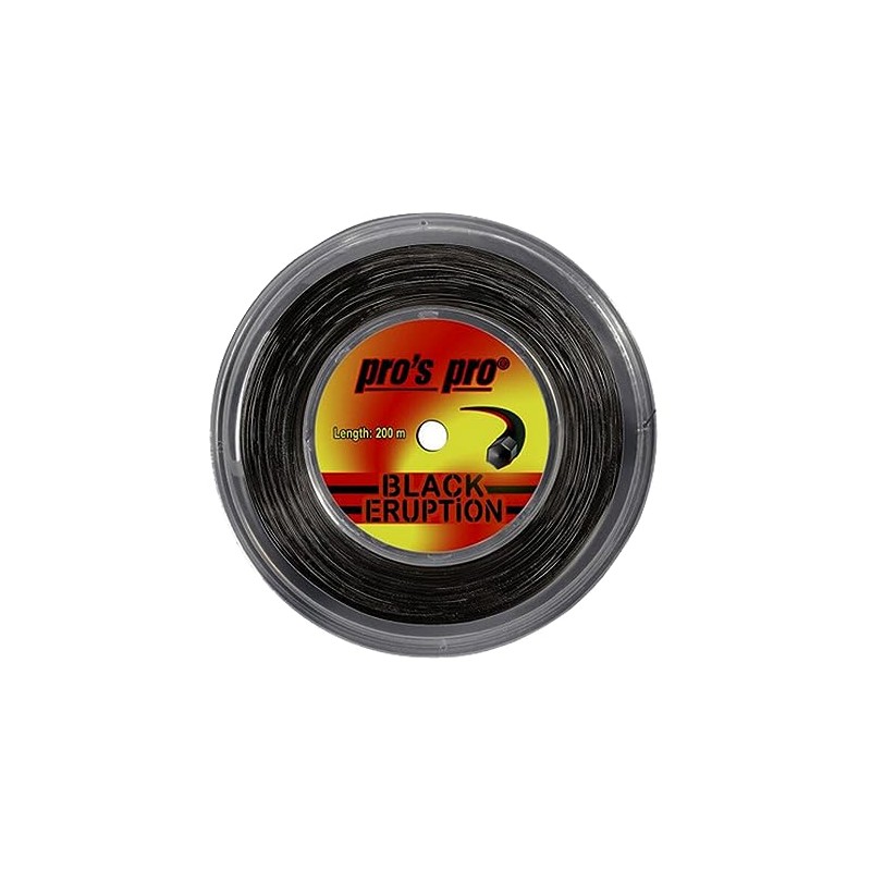 Generisch Pros Pro Black Eruption Tennis String 200 m Roll