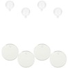 ULTECHNOVO 4pcs Floating Double-Sided Betta Fish Training Mirrors Aquarium Accessories