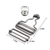 PZRT 4 tirantes negros de 38 mm, hebilla ajustable, cinta