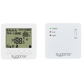 Sygonix SY-5470190 Wireless Room Thermostat Surface-Mounted Weekly Program Pack of 1