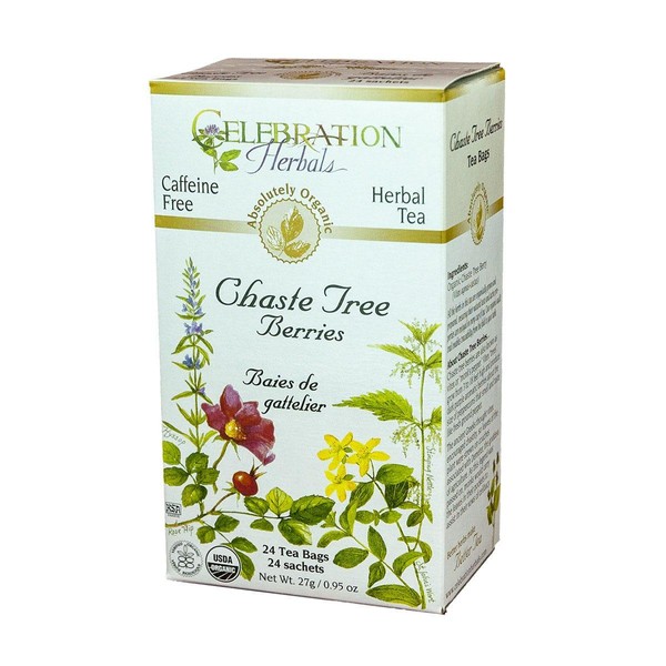 Celebration Herbals Organic Chaste Tree Berries Tea 24 bags