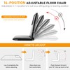 FASTMOMENT Floor Chair with Water Repellent Fabric 14-Position Adjustable Floor