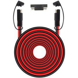 MOOKEERF 10 AWG SAE Extension Cable - 40FT Quick Disconnect Wire Battery Charger Extension Cord with SAE Polarity Reverse Adapter for Solar Panel, Trolling Motor, Automotive, RV