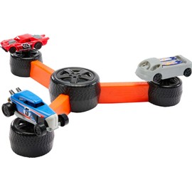 Mattel Games Hot Wheels Build ‘N Slam Kids Game with Buildable Classic Cars, Fix it Fast or Watch it Blast, 1 to 3 Players