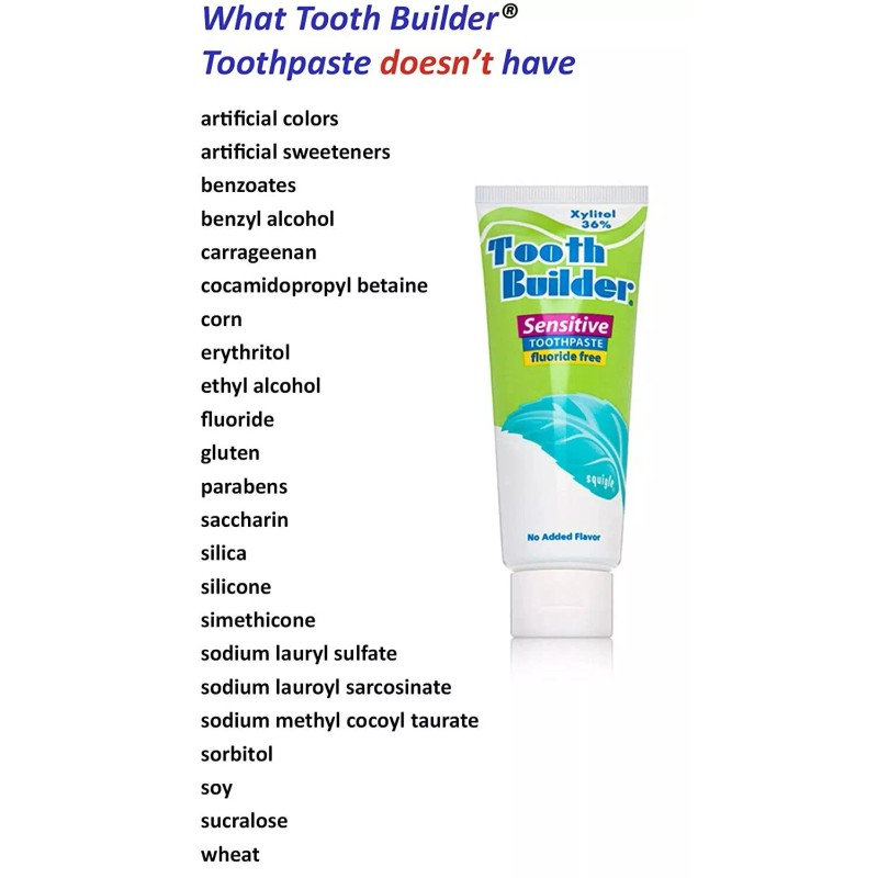Squigle Tooth Builder Sensitive Toothpaste Prevents Canker Sores - 2