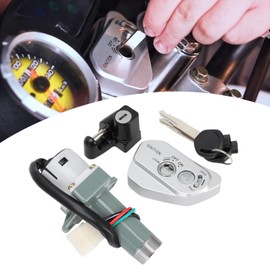 BAOUFF Ignition Key Switch for Hawk 250,Motorcycle Ignition Lock Cylinder for Hawk 250cc