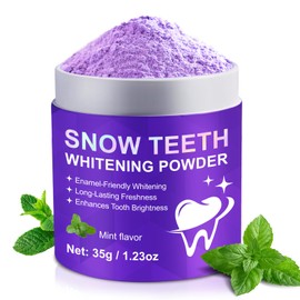 Aufhellendes Zahnpulver 35g - Tiefenreinigung & Zahnaufhellung mit PAP+/Hydroxyapatit, Teeth Whitening Powder – Peroxidfreies Bleaching für empfindliche Zähne, Entfernt Kaffee/Tee/Raucher-Flecken