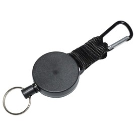 PR-CORDRELL2 Carabiner Key Reel, Cord Reel, Key Chain, Keyring, Fishing, Camping, Outdoors, Telescopic, Automatic Winding