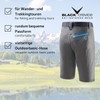 Black Crevice Men's Hiking Shorts L, Charcoal Grey, L
