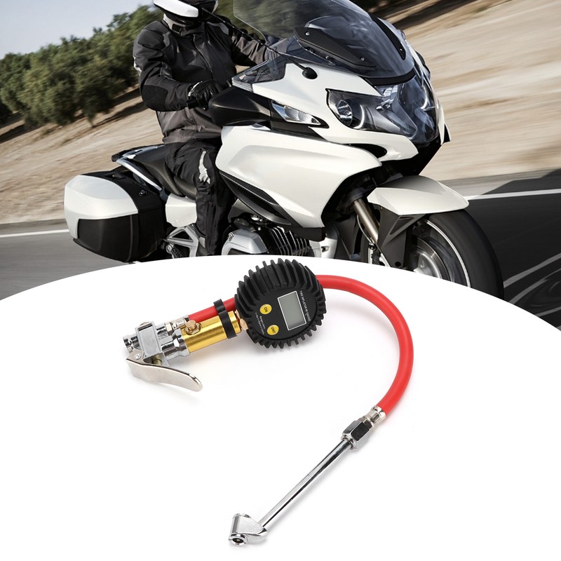 Accurate Tire Pressure Gauge LCD Digital Display 3‑300PSI Air Inflator