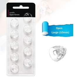 (10 Pcs) Hearing Aid Domes Accessories for Oticon Replacements, Oticon MiniFit (Open 10mm) Domes, Universal Domes for Oticon Hearing Aid Supplies Kits, Fit Aid Parts for Optimal Performance