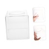 Gatuida Acrylic Tissue Storage Box Elegant Transparent Napkin Case for