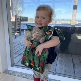 Tinker Tot Baby Wet Bag with Two Zippered Pockets Water Resistant | Washable | Reusable for Travel | Stroller, Nappies, Gym, Wet Swimwear, Toiletries, Books | 30cmX40cm (Tropical Toucans)