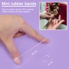 1000Pcs Clear Elastic Hair Bands, MORGLES Hair Elastics with Box,