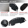 Unbranded Dashboard Cover Dashmat Dash Mat Pad For Honda Civic